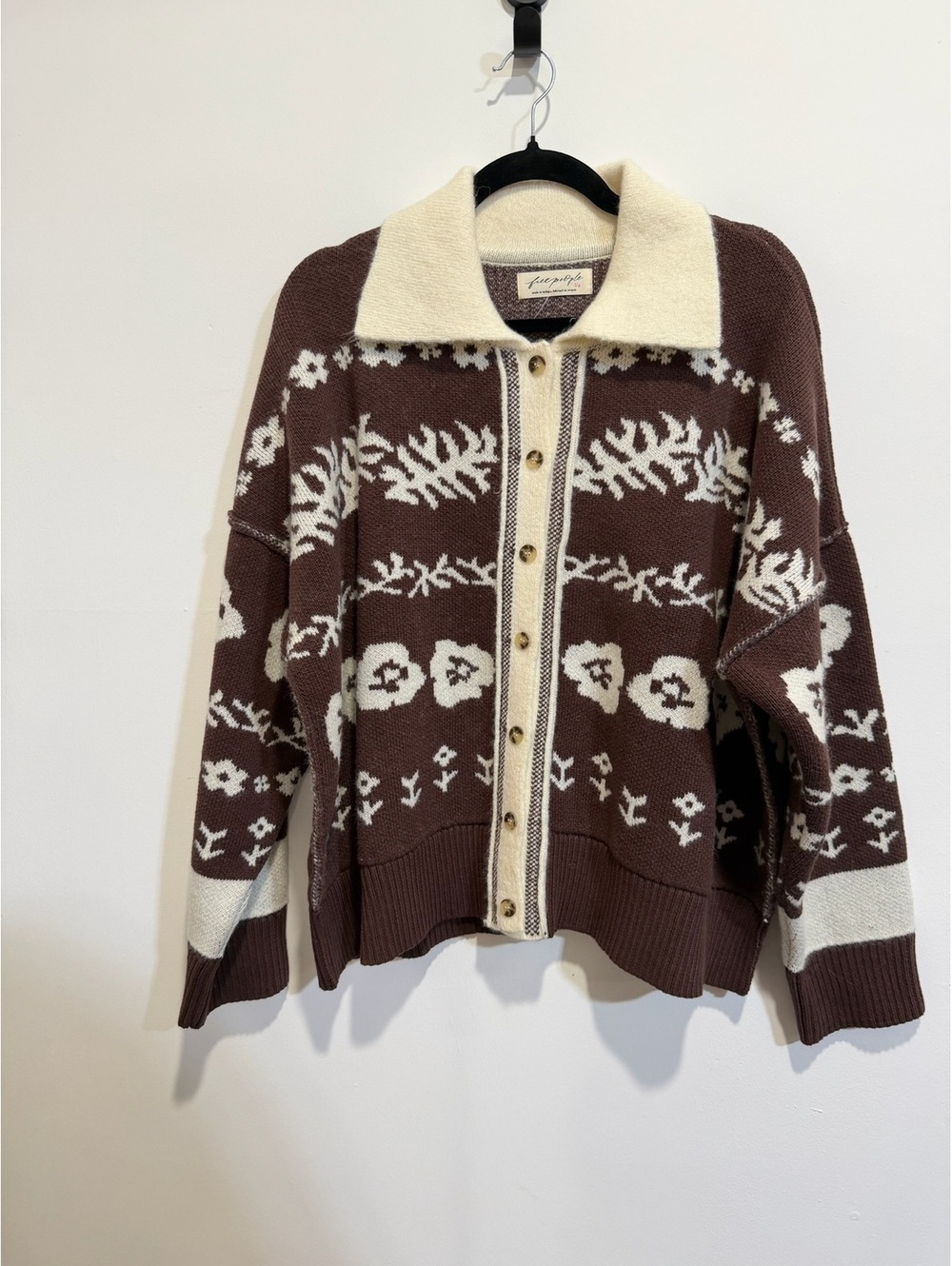 Free People Sweater Brown Size L